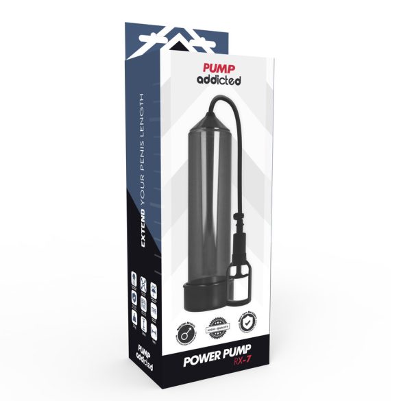 Pump Addicted - RX7 Black – prémium vízálló maszturbátor