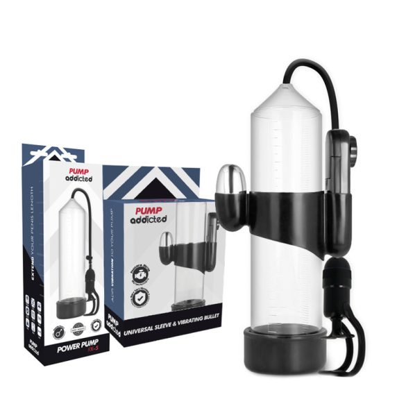 PUMP ADDICTED RX5 – átlátszó prémium vibrátor