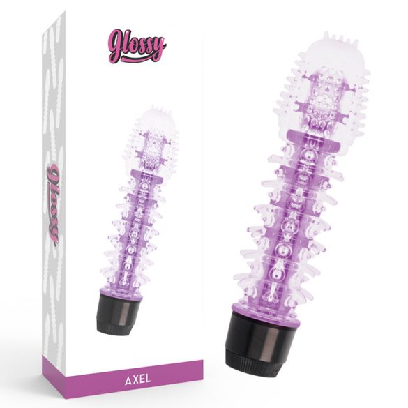 GLOSSY - axel vibrátor lila - prémium élvezetért