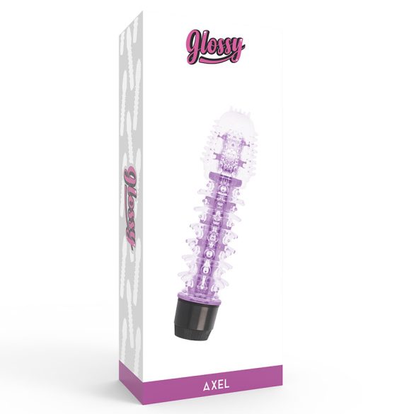 GLOSSY - axel vibrátor lila - prémium élvezetért