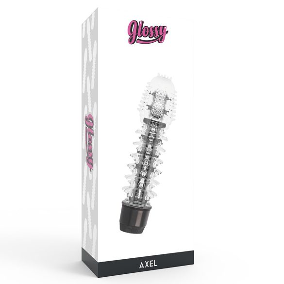 GLOSSY Axel Black – prémium fekete vibrátor