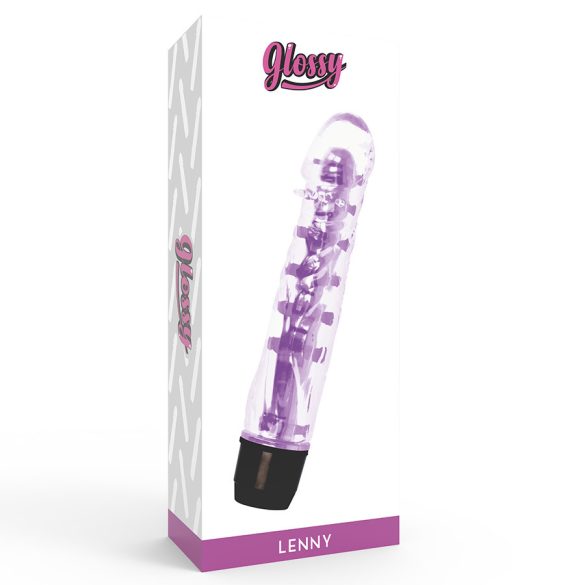 GLOSSY Lenny – prémium lila vibrátor érzéki élményekhez