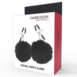 DARKNESS – érzéki mellbimbócsipesz pom-pomokkal