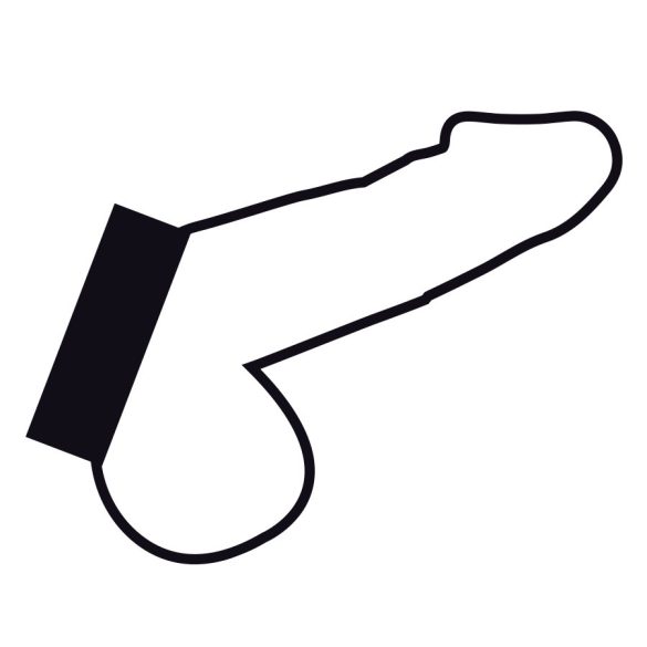 DARKNESS – bőr erekciós gyűrű prémium kényelemhez