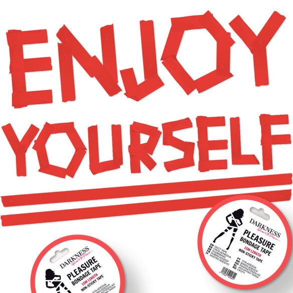 DARKNESS – tapadásmentes piros kötözőszalag 15 m