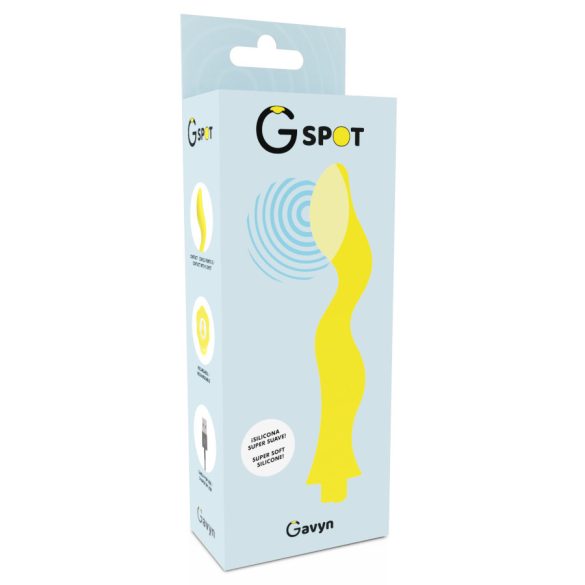G-SPOT Gavyn – prémium G-pont vibrátor, sárga