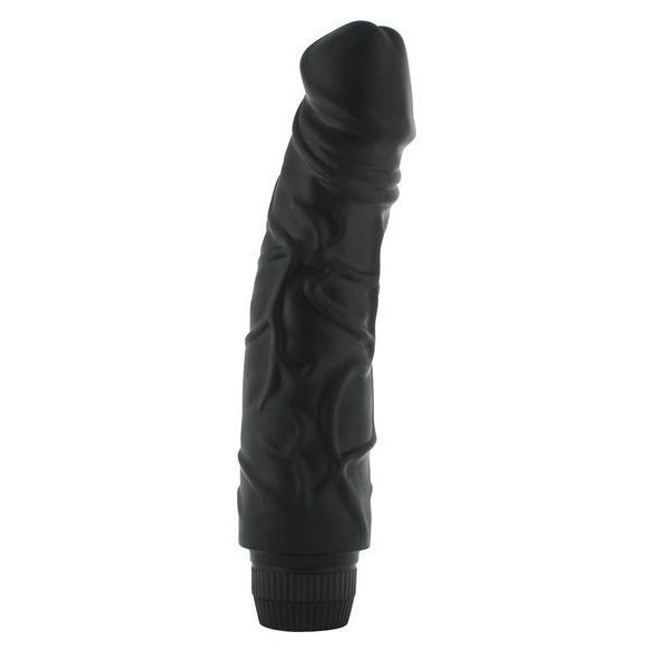 SEVEN CREATIONS – prémium fekete vibrátor 22 cm hosszú