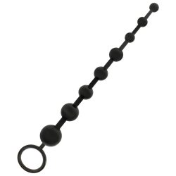ADDICTED TOYS – 29 cm-es fekete anális gyöngyök