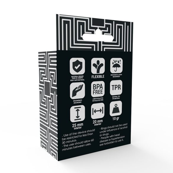 ADDICTED TOYS – prémium fekete C-gyűrű szett