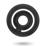 ADDICTED TOYS – Prémium fekete péniszgyűrű