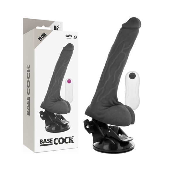 Basecock – valósághű vibrátor távirányítóval, 19 cm