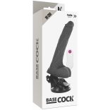 Basecock – valósághű vibrátor távirányítóval, 19 cm