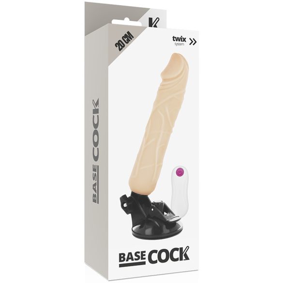 BASECOCK – valósághű vibrátor távirányítóval 20 cm hosszú