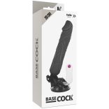 BASECOCK – valósághű vibrátor távirányítóval, 20 cm
