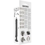BASECOCK – realisztikus vibrátor távirányítóval, 21 cm