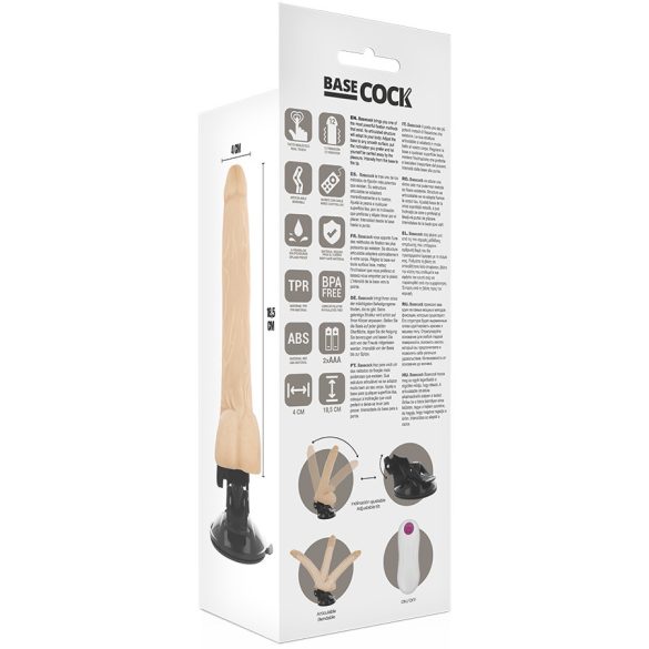 BASECOCK – valósághű, artikuláló távirányítós maszturbátor