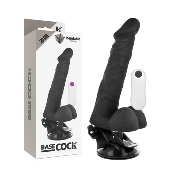 BASECOCK – élethű állítható távirányítós vibrátor 20 cm
