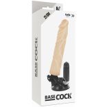 BASECOCK – valósághű vibrátor távirányítóval, 21 cm