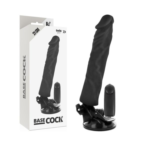 BASECOCK – valósághű vibrátor távirányítóval, 21 cm