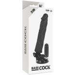 BASECOCK – valósághű vibrátor távirányítóval, 21 cm