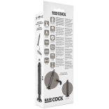 BASECOCK - élethű vibrátor 20 cm hosszú, 4 cm átmérőjű