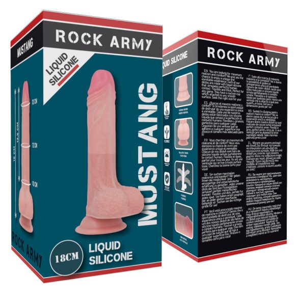 ROCKARMY – prémium, valósághű 18 cm-es szilikon vibrátor