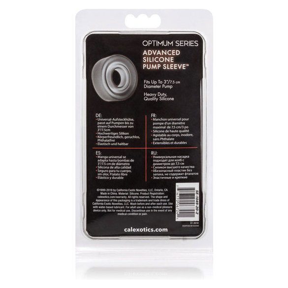 CALEXOTICS – prémium szilikon pumpás ujjvédő fekete