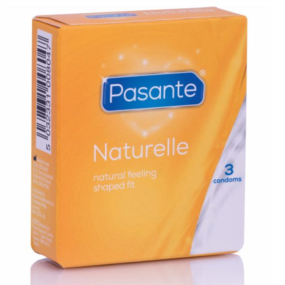 Pasante Naturelle – prémium, vékony óvszer 3 db-os csomagban