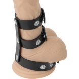 DARKNESS – állítható bőr dupla pénisz és heregyűrű