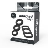 ADDICTED TOYS - prémium péniszgyűrű szett 4 darabos