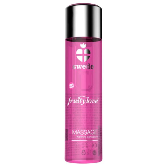 SWEDE Fruity Love - melegítő masszázsolaj málna-rózsaszín 120 ml