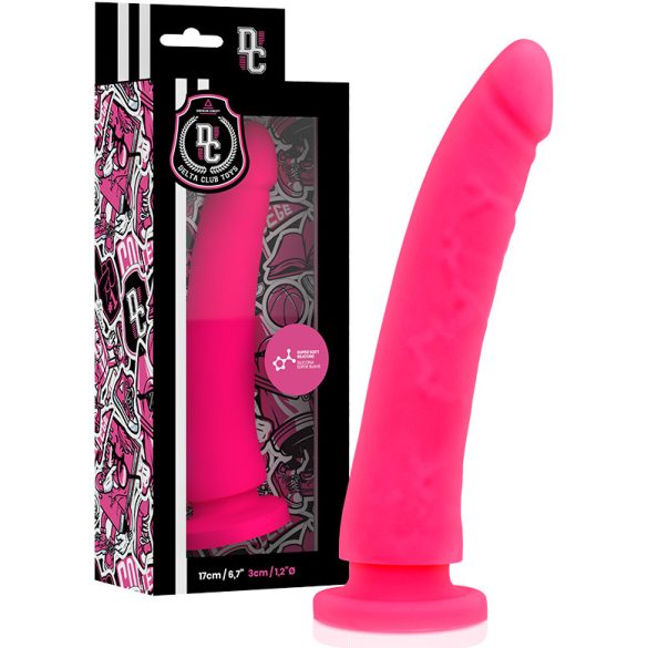 Delta Club – prémium rózsaszín dildó orvosi szilikonból 17 cm