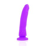 DELTA CLUB – prémium lila dildo orvosi szilikonból, 17 cm