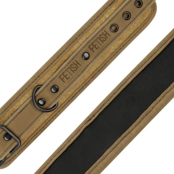 Fetish Submissive Origen – vegán bőr boka bilincsek neoprén béléssel