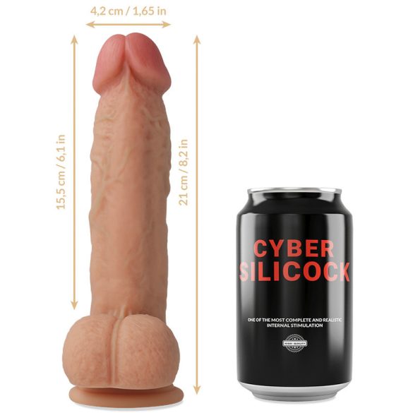 CYBER SILICOCK – ultra reális folyékony szilikon 21 cm-es dildó