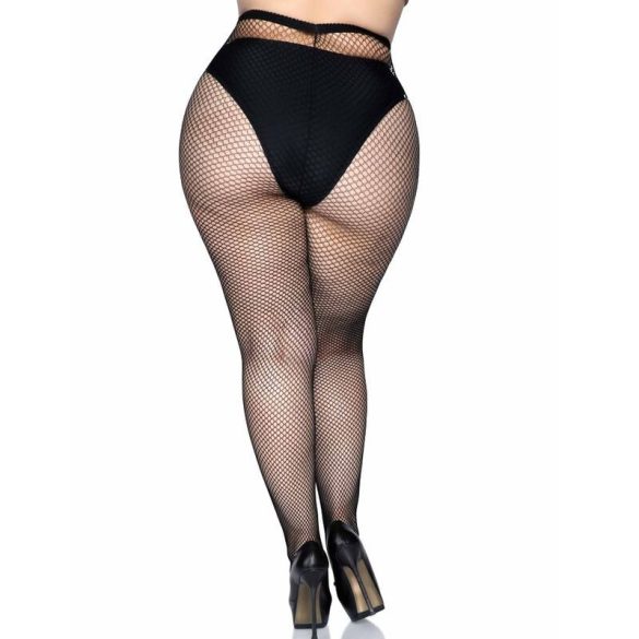 Leg Avenue – plus size harisnya, érzéki halszálka mintával