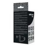 ADDICTED TOYS - anál dugó fekete szilikon gyűrűvel