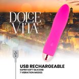 DOLCE VITA – újratölthető vibrátor négy rózsaszín fokozattal