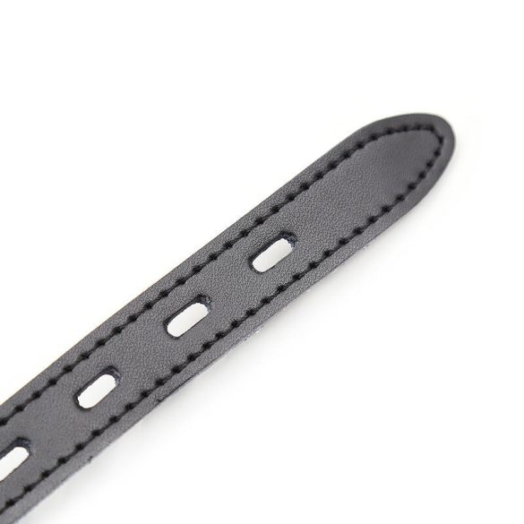 OHMAMA FETISH – szilikon golyós gag bőr övvel (lakattal)