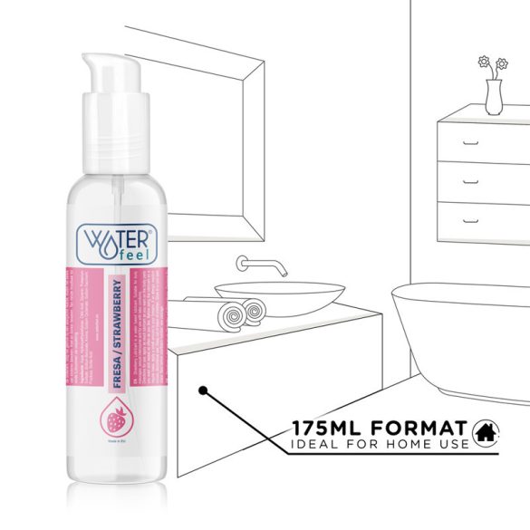 Waterfeel eper ízű vízbázisú síkosító 175 ml