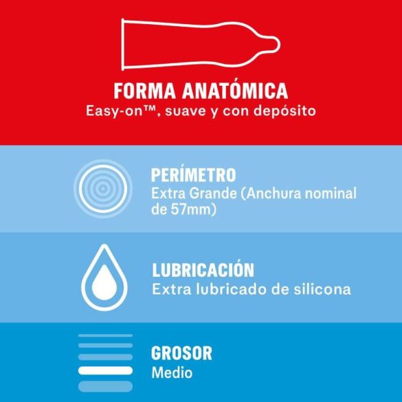 Durex Sensitive XL – extra érzékeny óvszer, 10 darabos