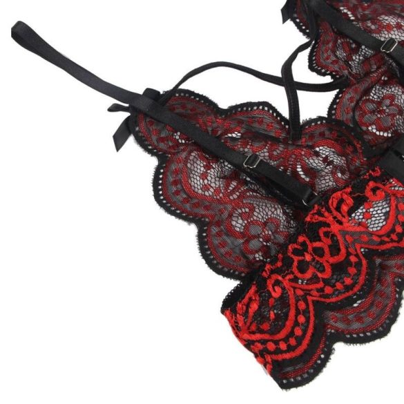 SUBBLIME - Prémium csipkés top és bugyi szett S/M