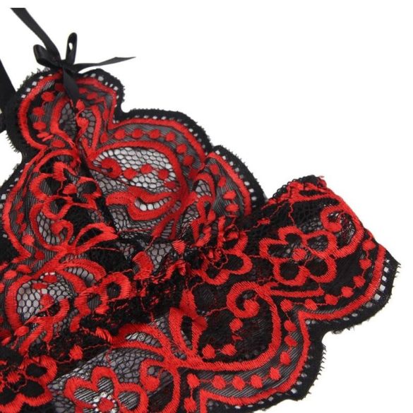 SUBBLIME - Prémium csipkés top és bugyi szett S/M