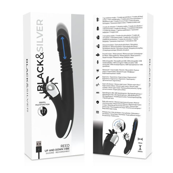 BLACK&SILVER – nyuszi vibrációs masszírozó