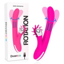DIVERSIA Bunny – forgó vibrátor 24 cm hosszú