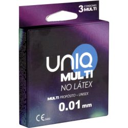 UNIQ – prémium latexmentes óvszer, 3 darabos csomag