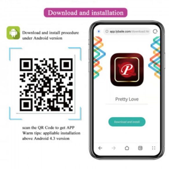 Pretty Love - Catalina masszázs és app vezérlés lila