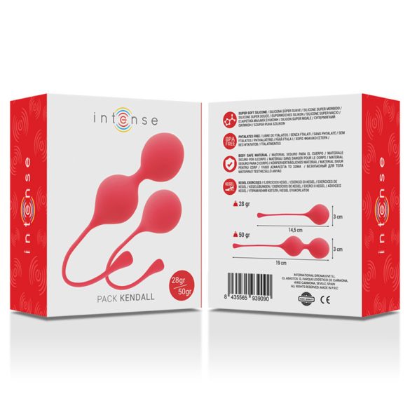 INTENSE Kegel golyók – erősítő intim eszköz, Kendall piros