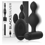 BLACK&SILVER – Tucker small – távirányítós szilikon anál plug
