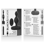 BLACK&SILVER – Tucker small – távirányítós szilikon anál plug